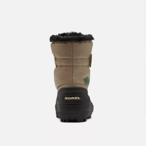 🧩NWT🌟 Khaki Sorel TODDLER Snow Commander™ Boots Size 4US/EUR21 Kids - Picture 3 of 7